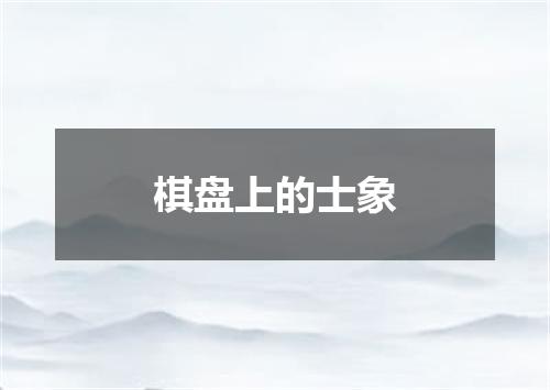 棋盘上的士象