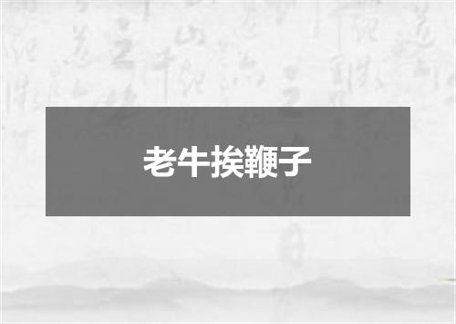 老牛挨鞭子