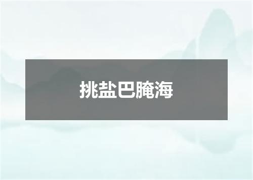 挑盐巴腌海