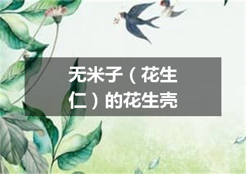 无米子（花生仁）的花生壳
