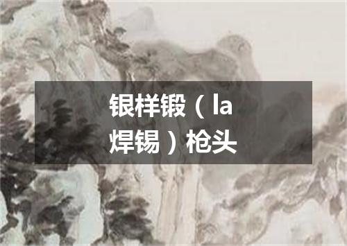 银样锻（la焊锡）枪头