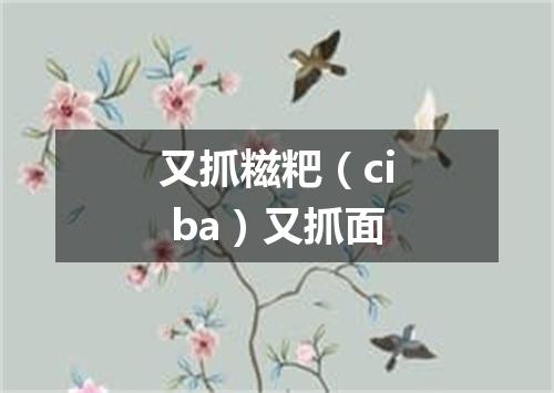 又抓糍粑（ci ba）又抓面