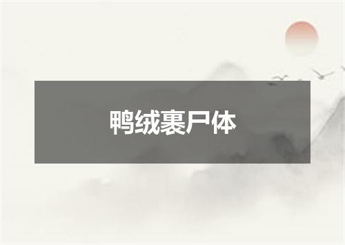 鸭绒裹尸体