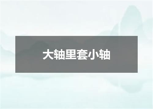 大轴里套小轴