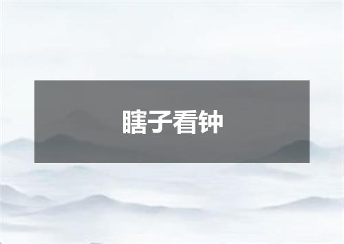 瞎子看钟