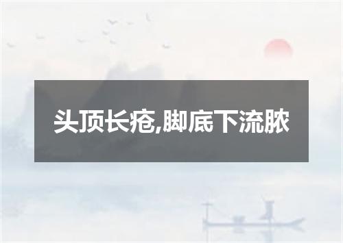 头顶长疮,脚底下流脓