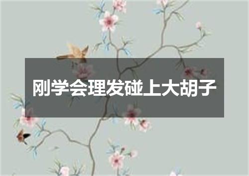 刚学会理发碰上大胡子