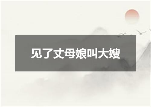 见了丈母娘叫大嫂