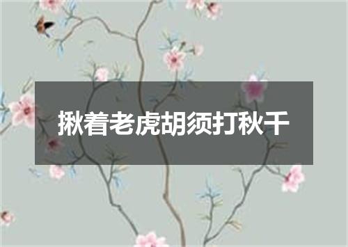 揪着老虎胡须打秋千