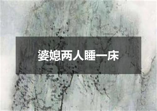 婆媳两人睡一床