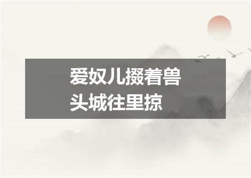 爱奴儿掇着兽头城往里掠