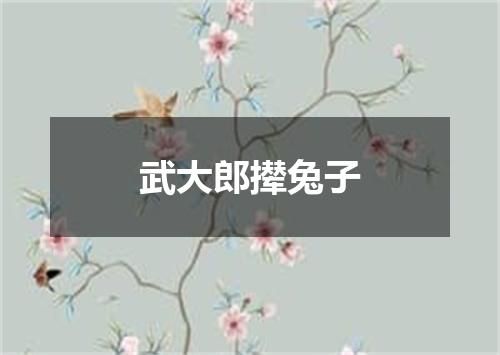 武大郎撵兔子