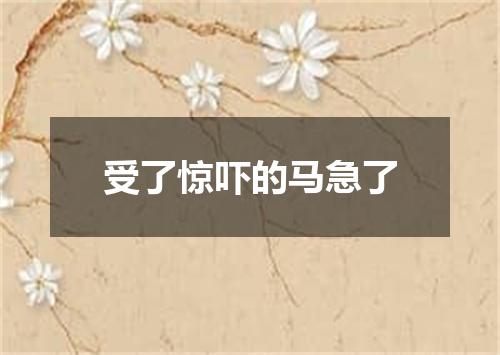 受了惊吓的马急了