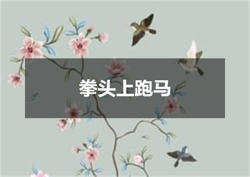 拳头上跑马
