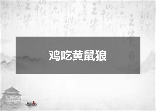 鸡吃黄鼠狼
