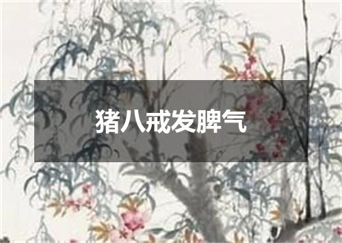 猪八戒发脾气