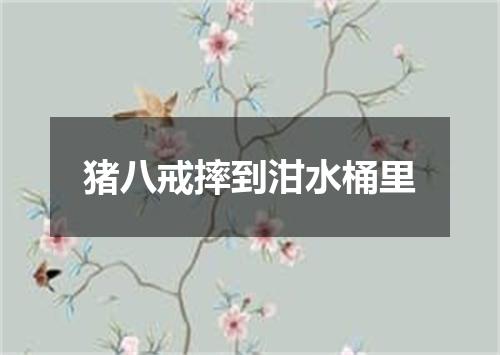 猪八戒摔到泔水桶里