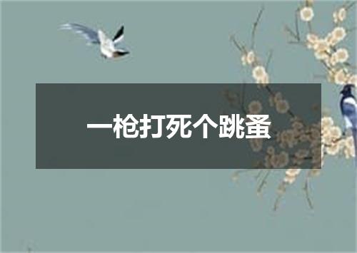 一枪打死个跳蚤