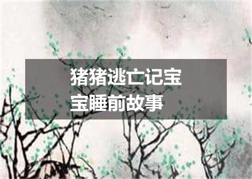 猪猪逃亡记宝宝睡前故事