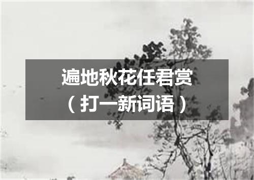 遍地秋花任君赏（打一新词语）