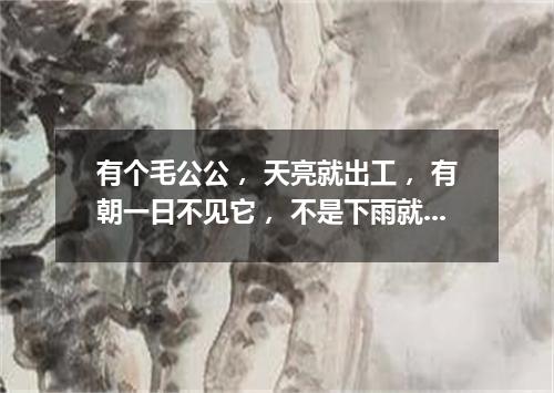 有个毛公公， 天亮就出工， 有朝一日不见它， 不是下雨就刮风。（打一天体）