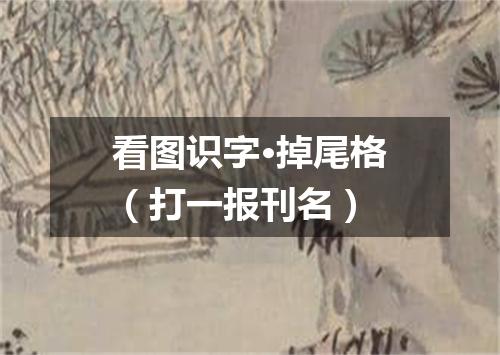 看图识字·掉尾格（打一报刊名）