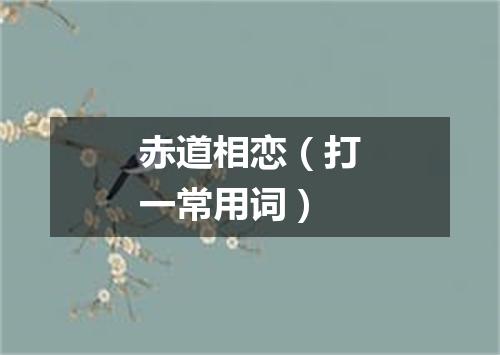 赤道相恋（打一常用词）