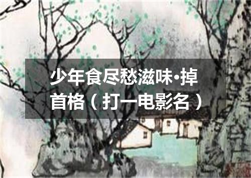 少年食尽愁滋味·掉首格（打一电影名）