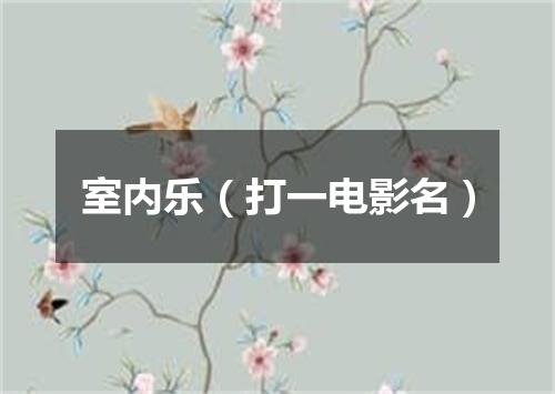 室内乐（打一电影名）