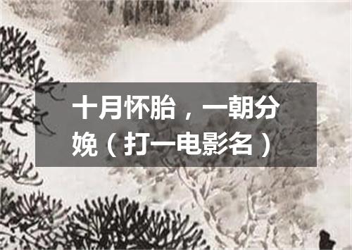 十月怀胎，一朝分娩（打一电影名）