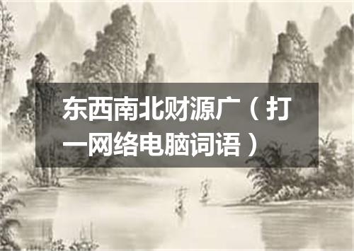 东西南北财源广（打一网络电脑词语）