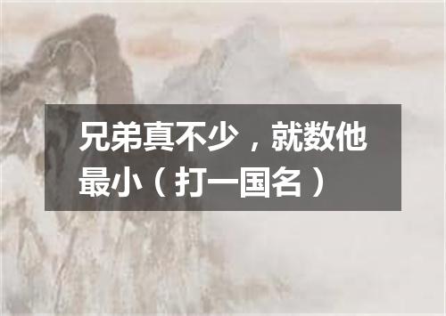 兄弟真不少，就数他最小（打一国名）