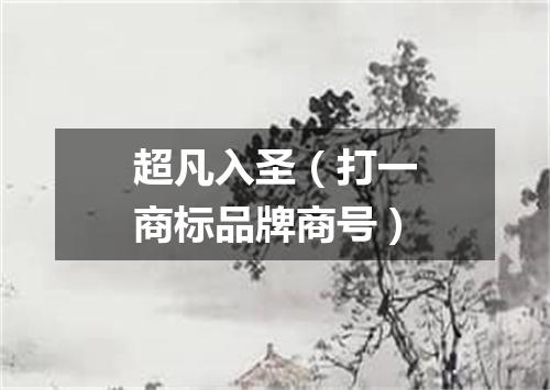 超凡入圣（打一商标品牌商号）