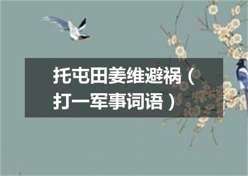 托屯田姜维避祸（打一军事词语）