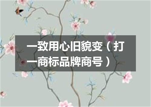一致用心旧貌变（打一商标品牌商号）