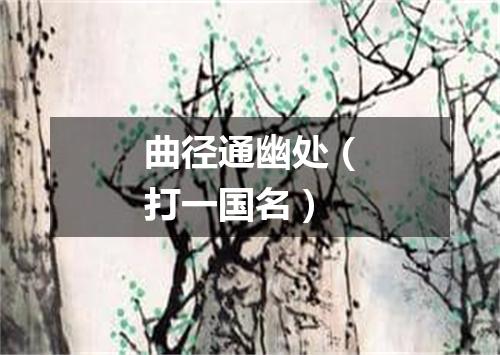 曲径通幽处（打一国名）