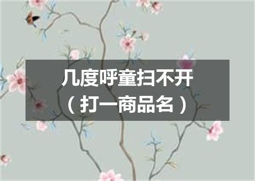 几度呼童扫不开（打一商品名）