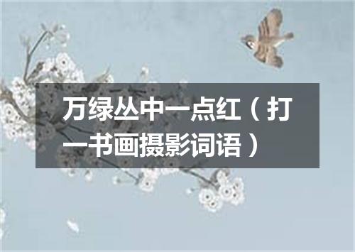 万绿丛中一点红（打一书画摄影词语）