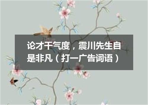 论才干气度，震川先生自是非凡（打一广告词语）