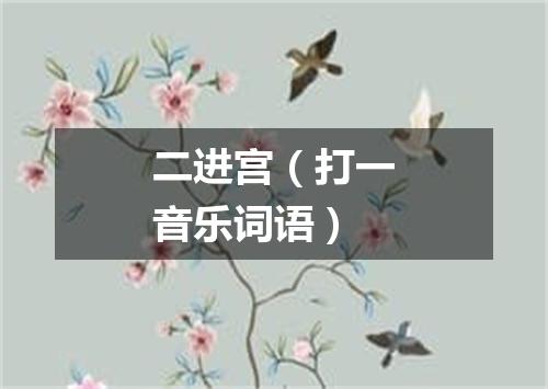 二进宫（打一音乐词语）