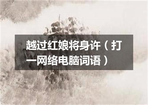 越过红娘将身许（打一网络电脑词语）