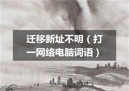 迁移新址不明（打一网络电脑词语）