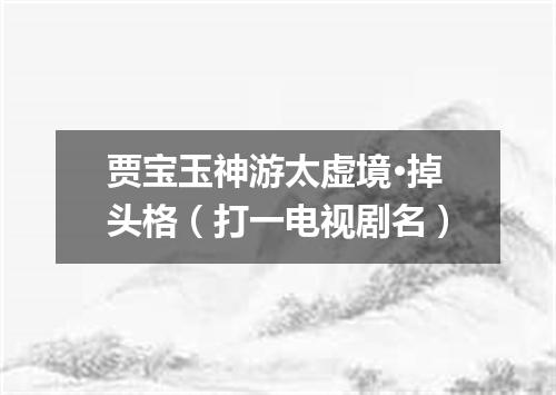 贾宝玉神游太虚境·掉头格（打一电视剧名）