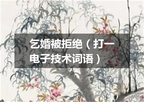 乞婚被拒绝（打一电子技术词语）