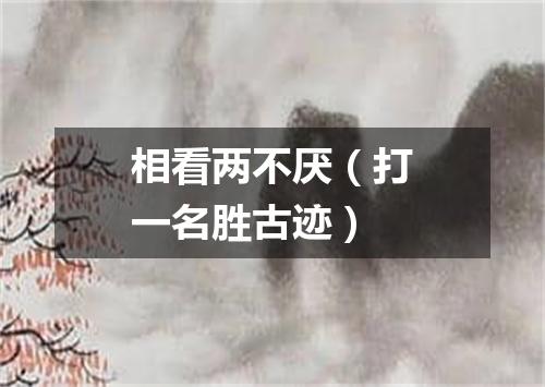 相看两不厌（打一名胜古迹）