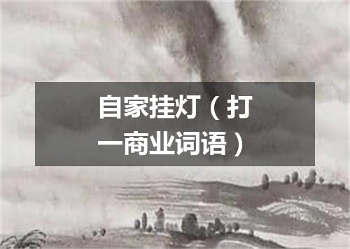 自家挂灯（打一商业词语）