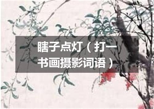 瞎子点灯（打一书画摄影词语）