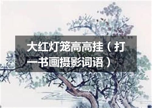 大红灯笼高高挂（打一书画摄影词语）