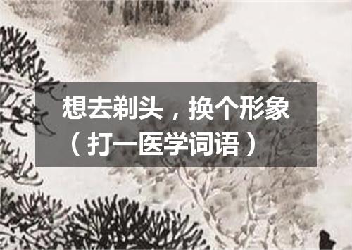 想去剃头，换个形象（打一医学词语）