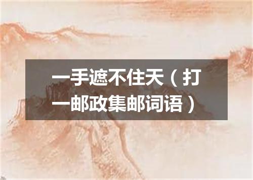 一手遮不住天（打一邮政集邮词语）